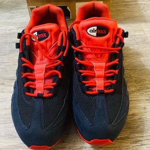 Air Max 95 sneakers size 10.5 color blue and red